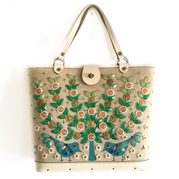 Enid Collins Handbags - Enid Collins vintage bucket bag Money Tree